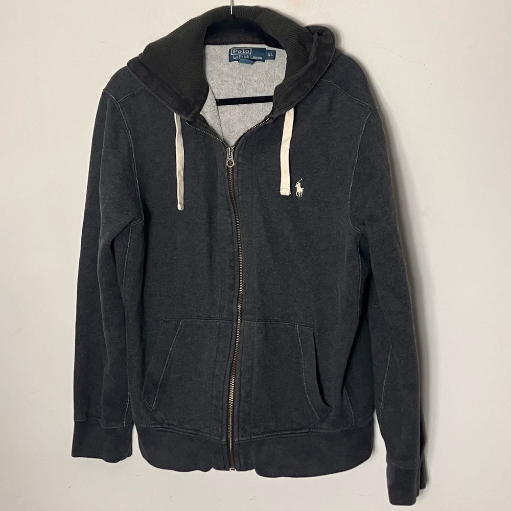 Vintage Polo Ralph Lauren‎ Heavyweight Zip Hoodie Thermal XL
